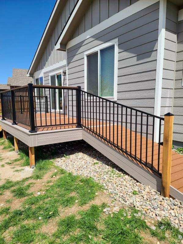 Custom deck built near 80922 in Stetson Hills, Colorado