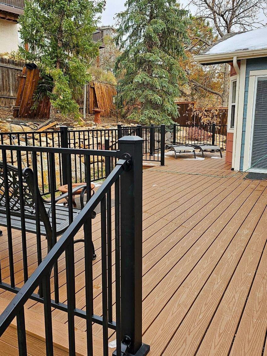 Custom deck built near 80910 in Stratmoor, Colorado