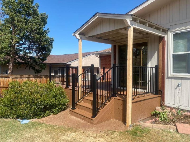 Deck framing and substructure installed by All Custom Deck