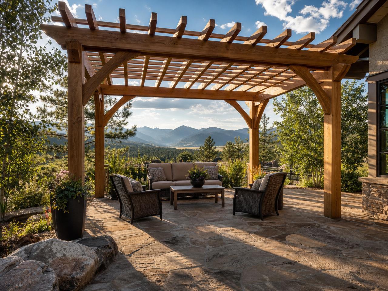 Outdoor living space in Fountain