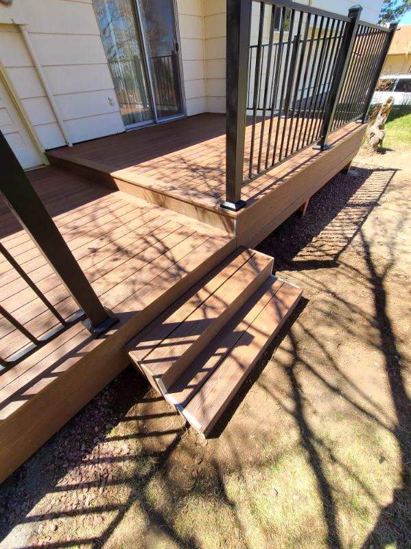 Custom deck built near 80928 in Ellicott, Colorado