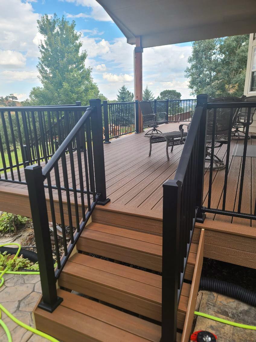 Custom deck built near 80832 in Ramah, Colorado