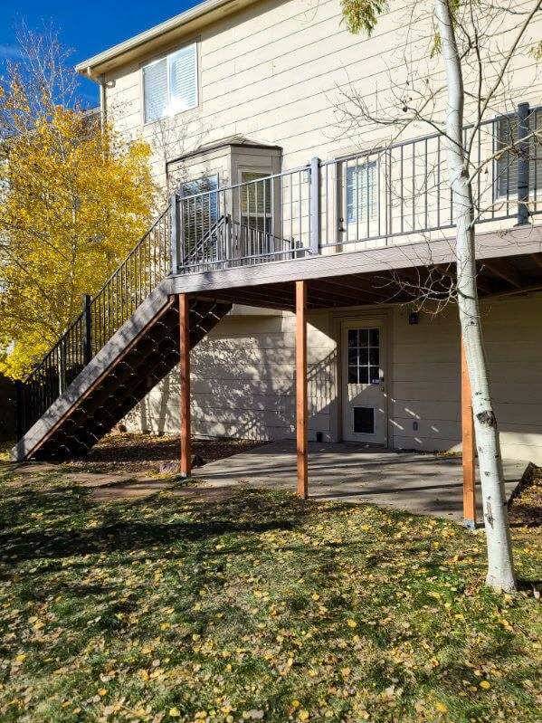 Custom deck built near 80921 in Gleneagle, Colorado