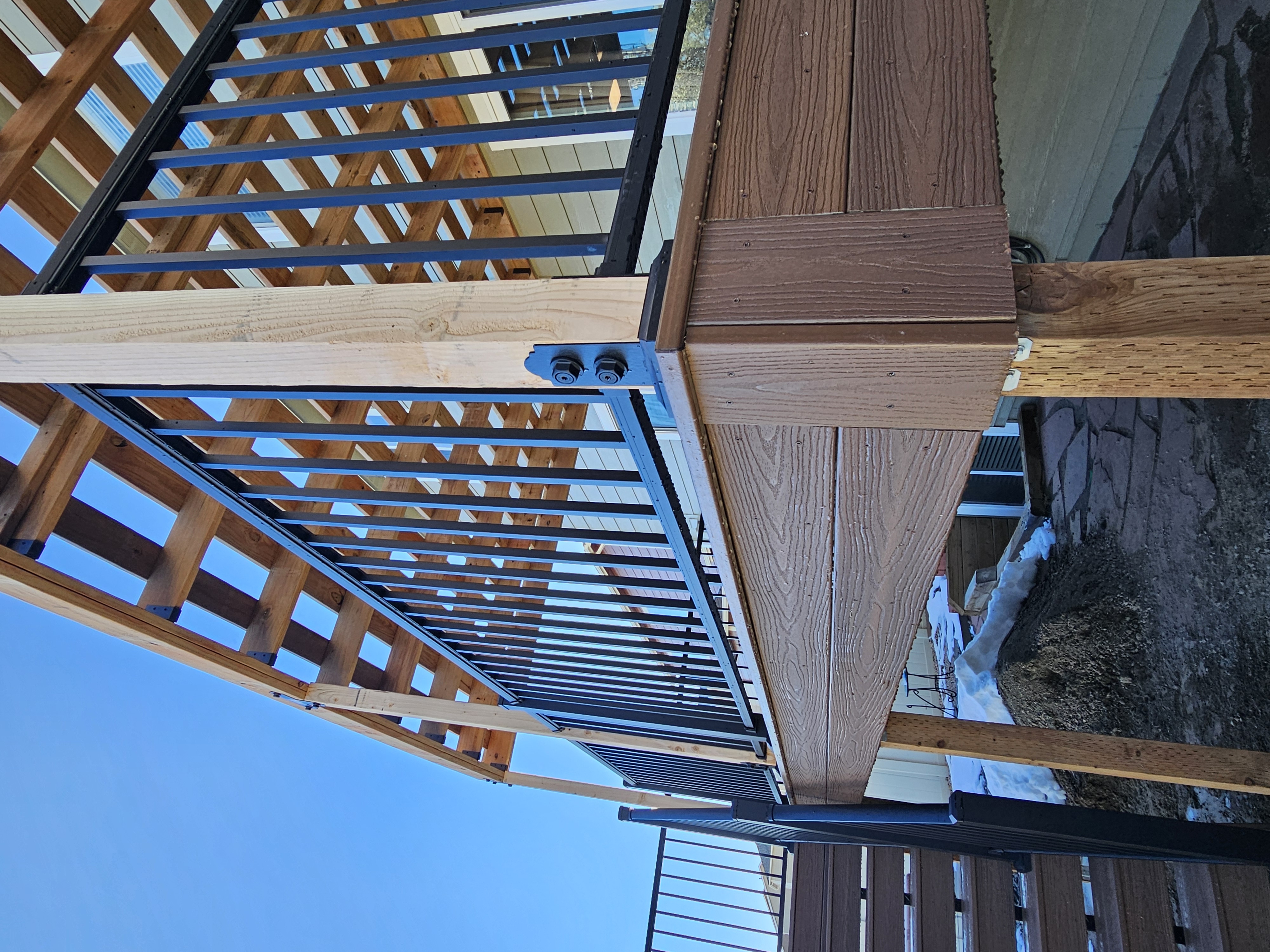 Deck framing and substructure installed by All Custom Deck