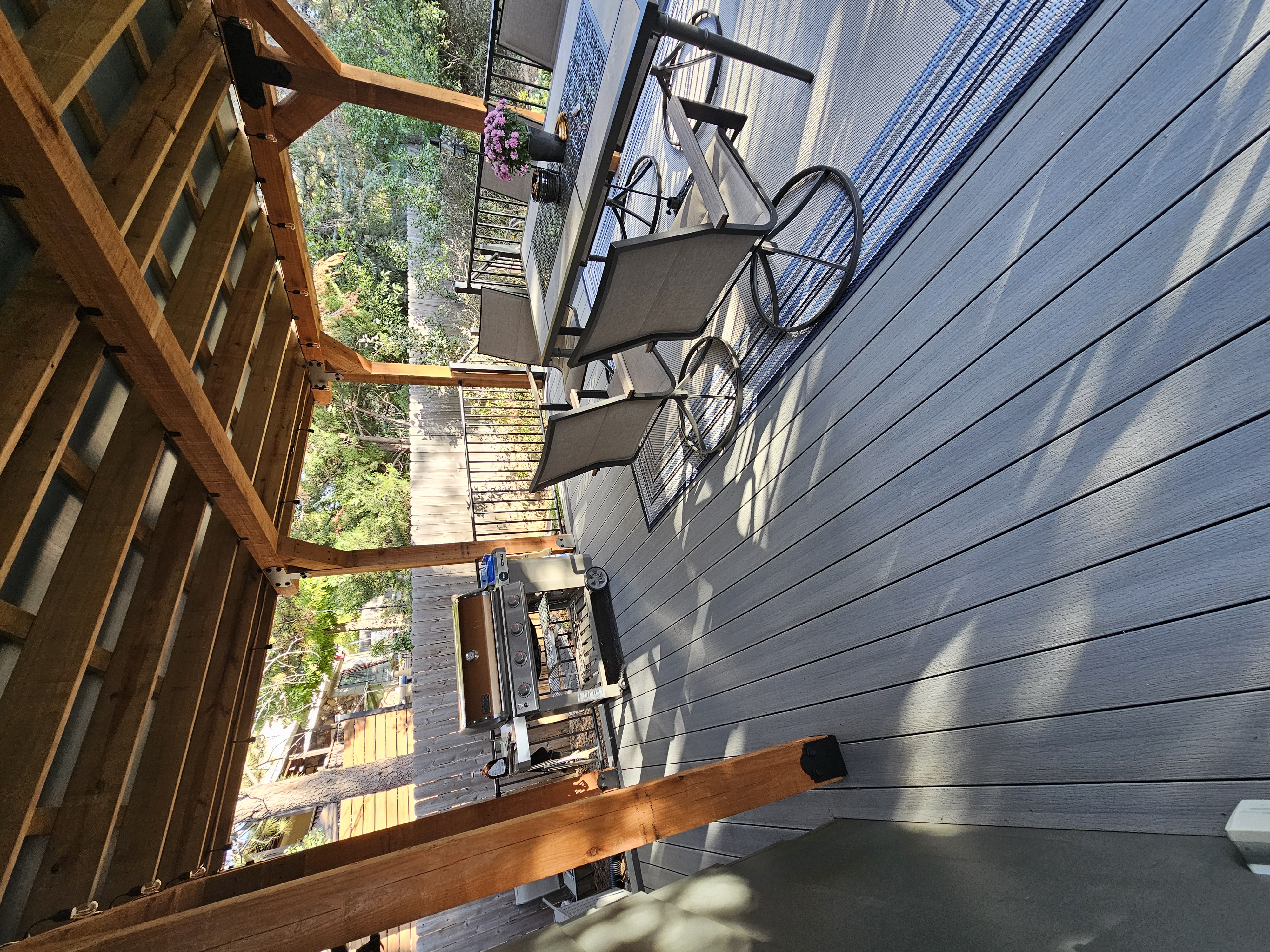 Deck framing and substructure installed by All Custom Deck