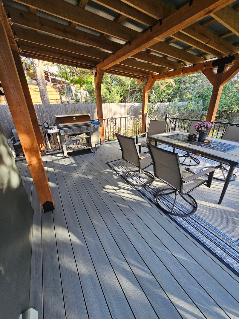 Deck framing and substructure installed by All Custom Deck