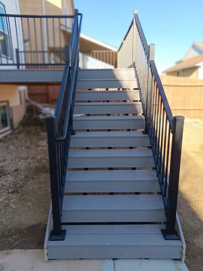 Deck framing and substructure installed by All Custom Deck