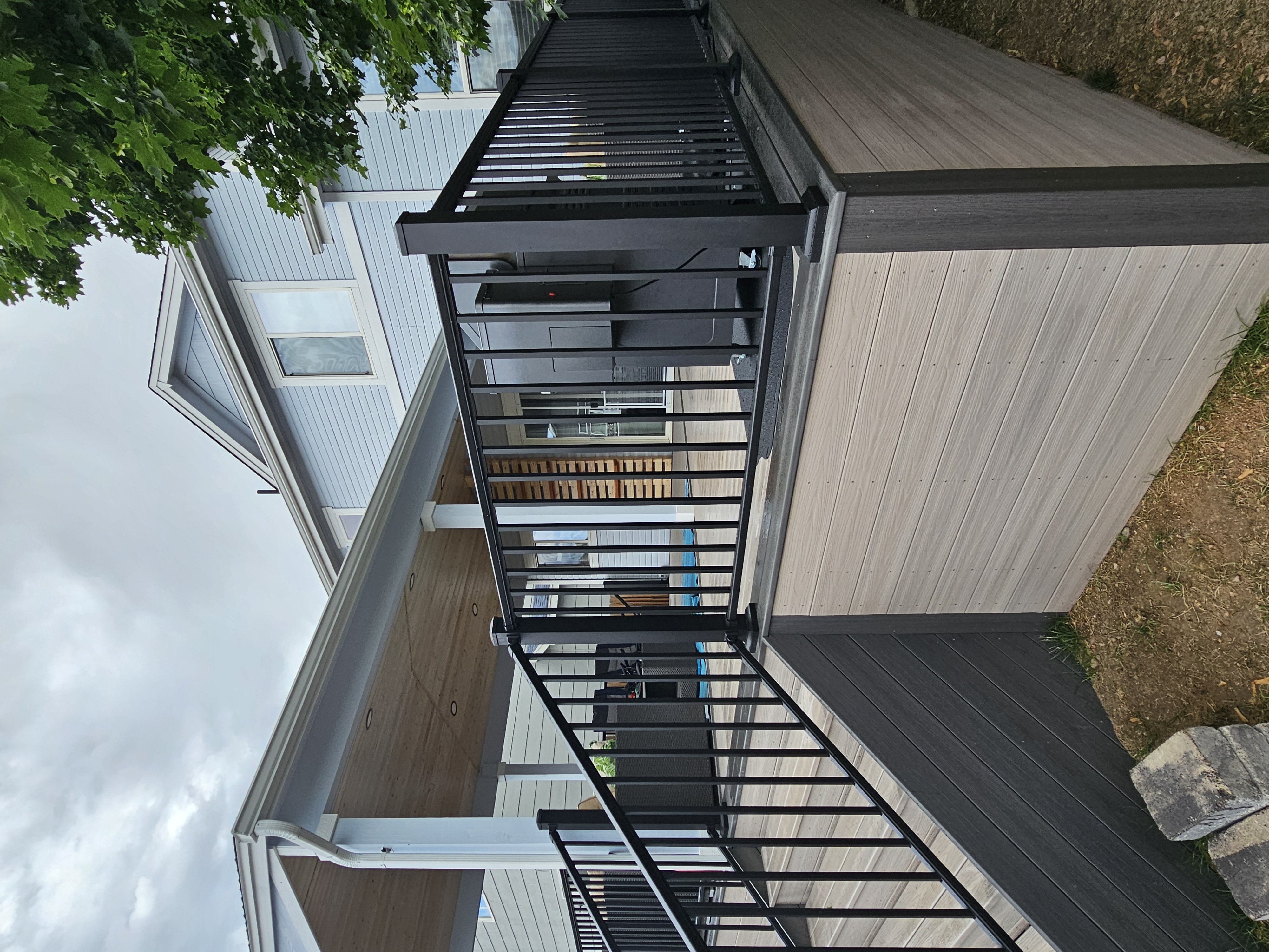 Cedar deck with pergola in Peyton
