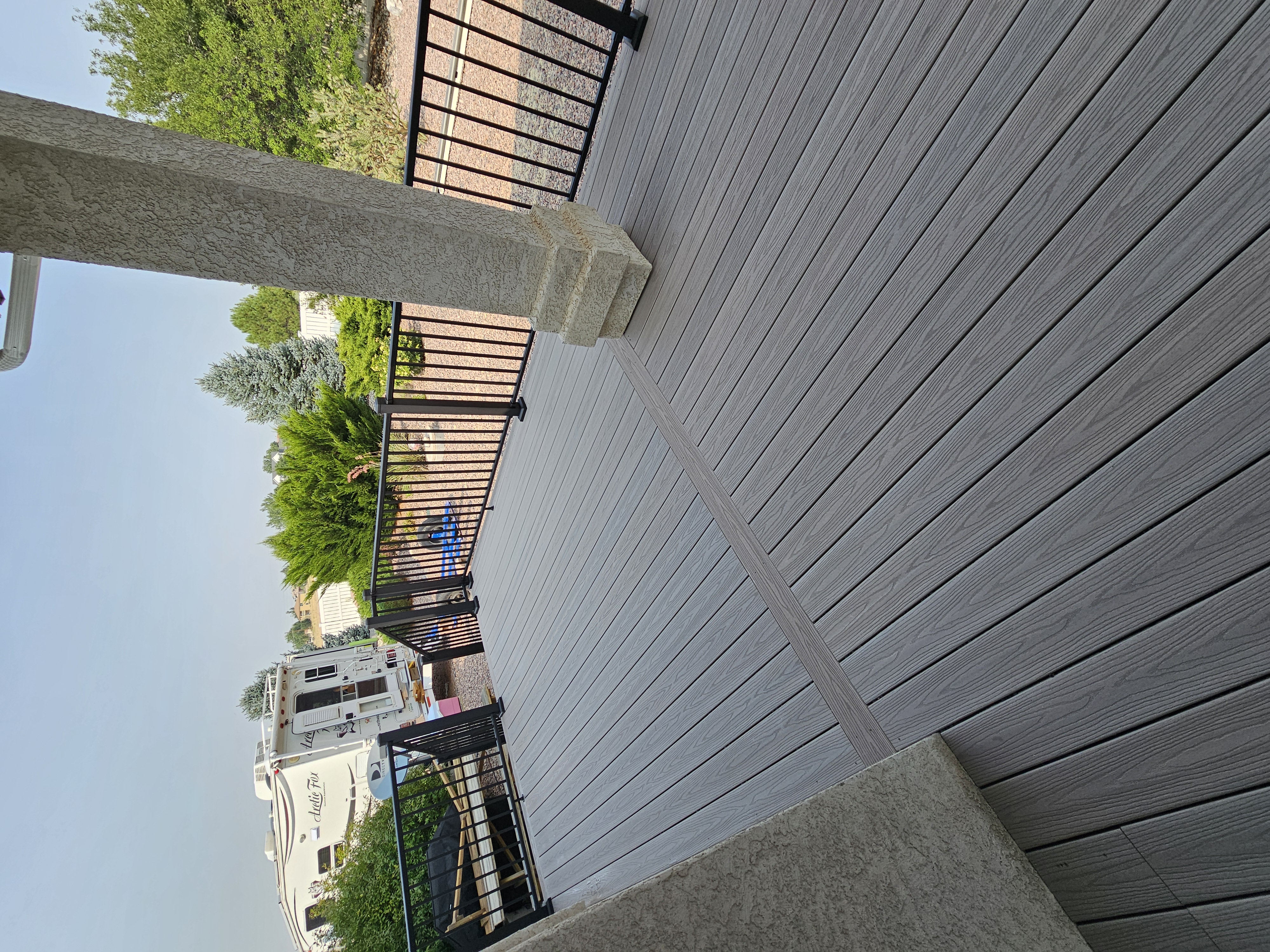 Deck framing and substructure installed by All Custom Deck