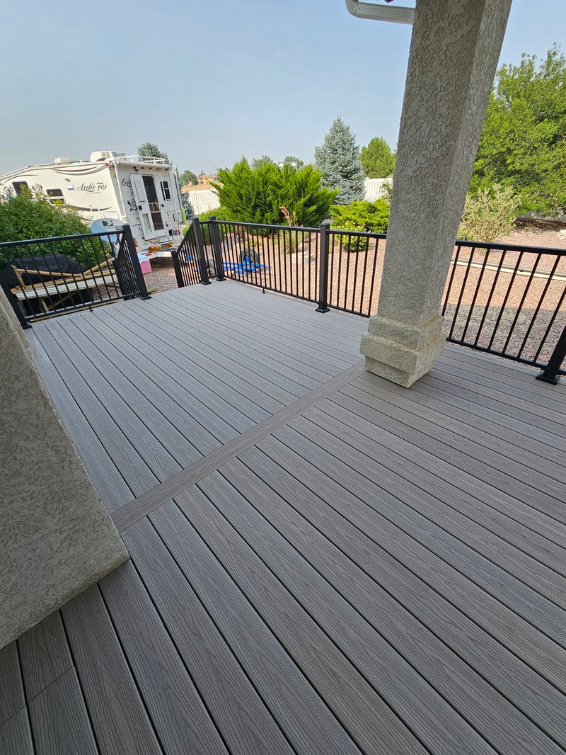 Deck framing and substructure installed by All Custom Deck