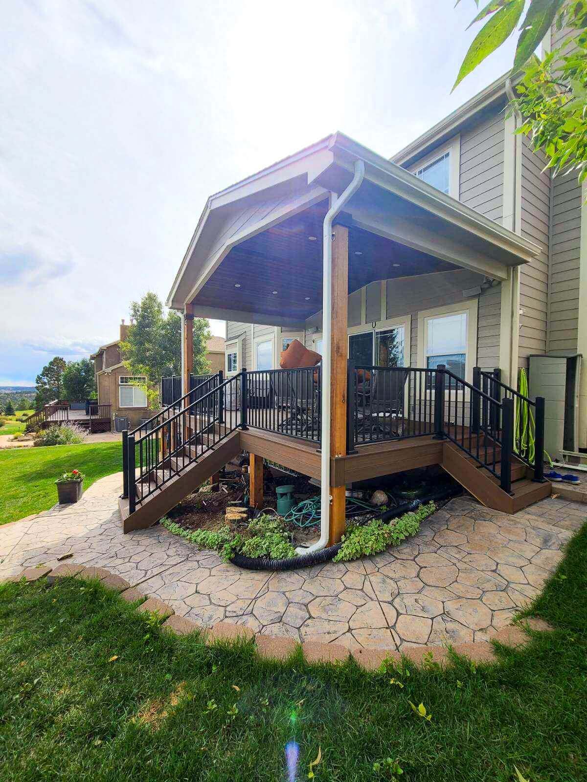 Covered outdoor living space in Stratmoor 80910