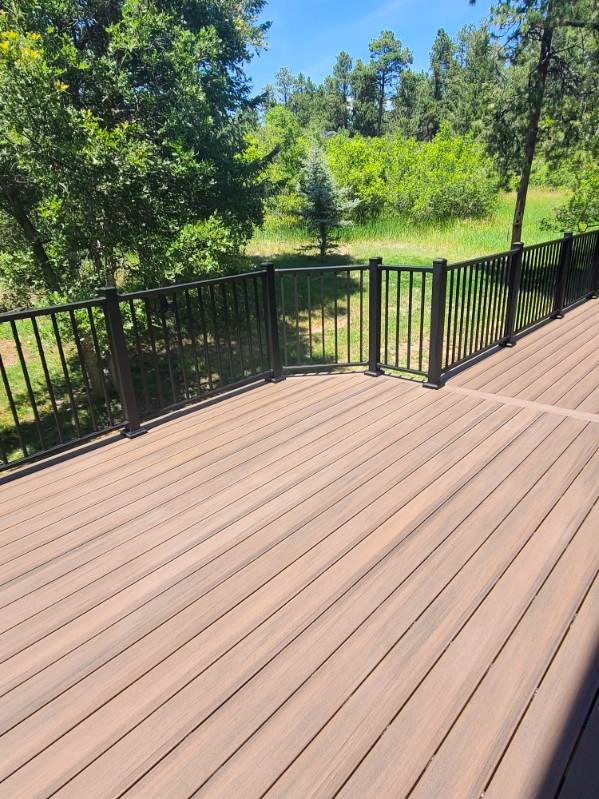 Custom deck built near 80132 in Woodmoor, Colorado