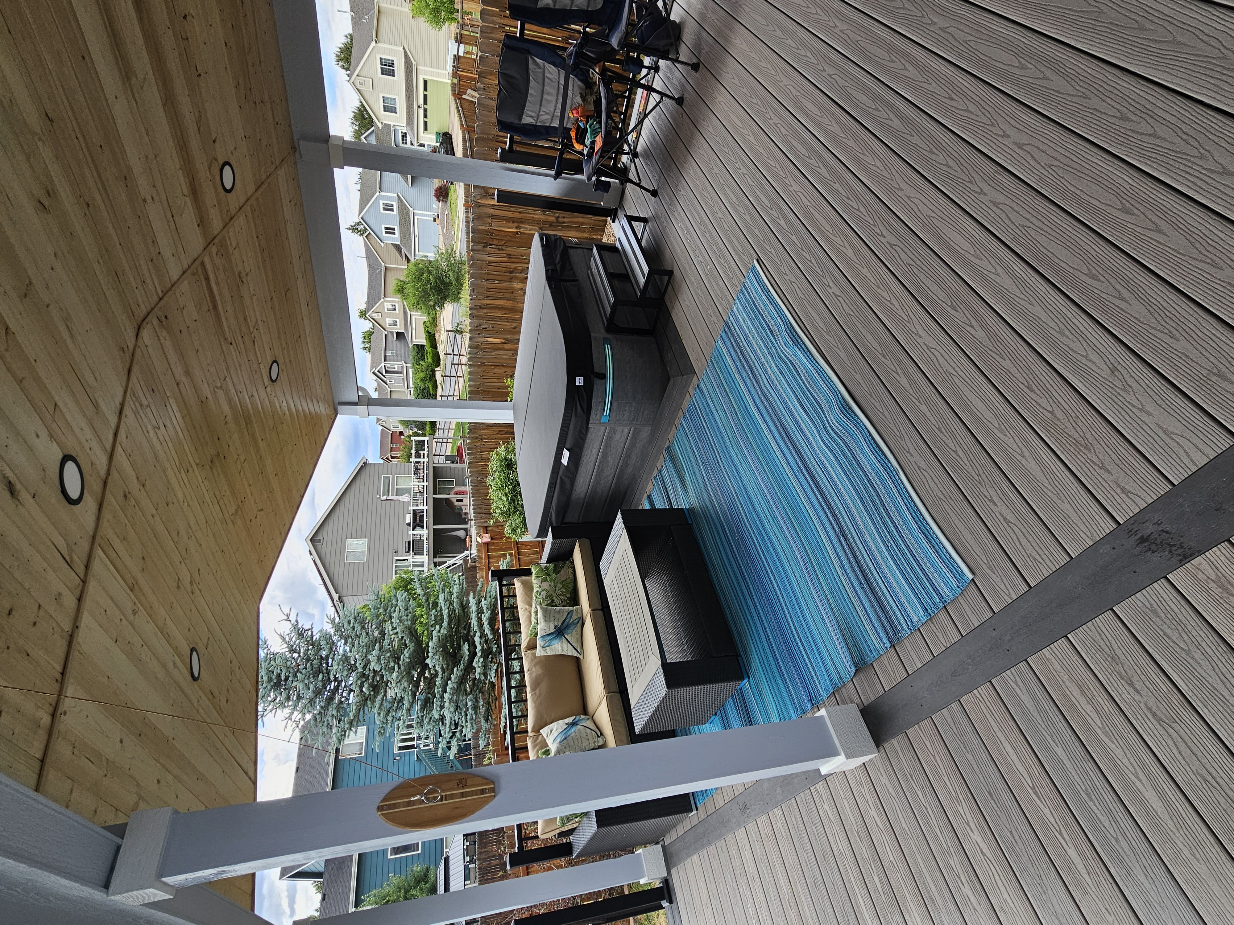 Covered patio in Peyton
