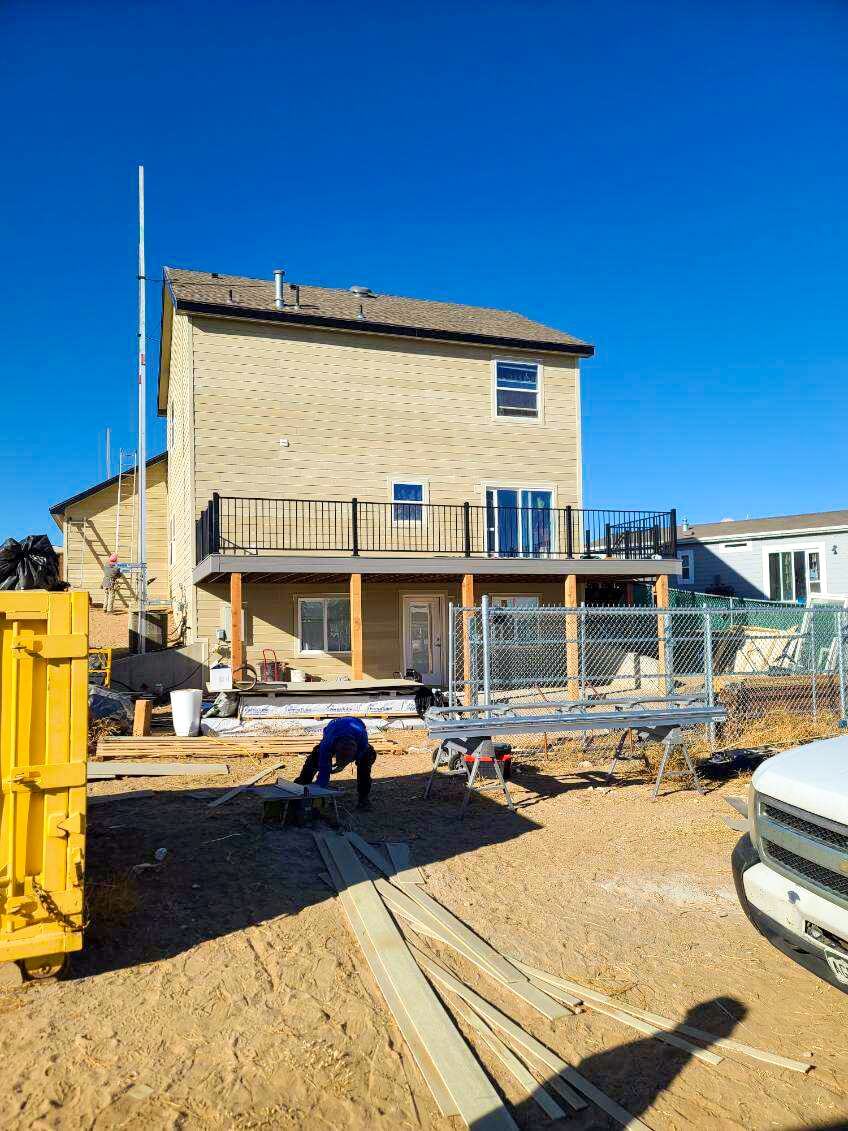 Custom deck project in Divide