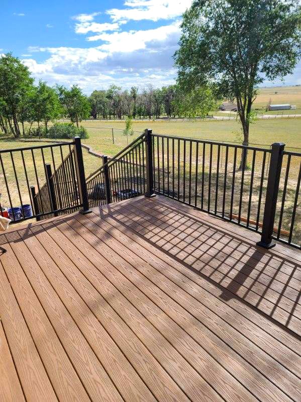 Covered outdoor living space in Gleneagle 80921