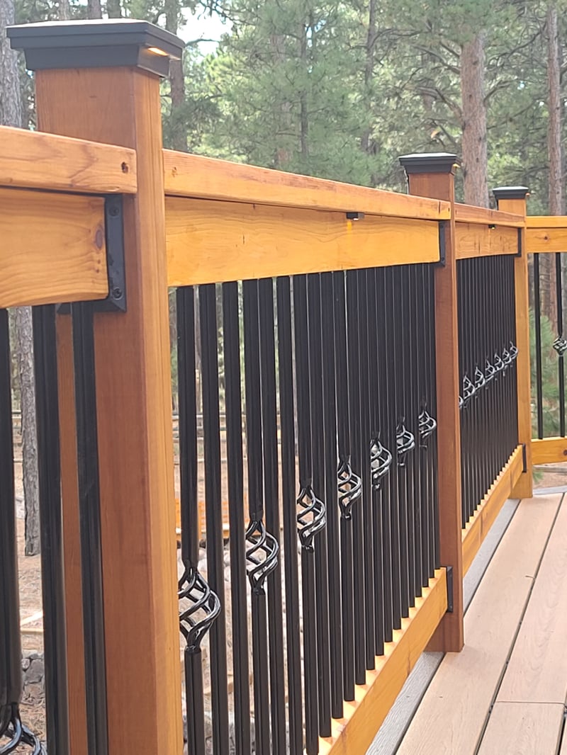 Deck framing and substructure installed by All Custom Deck