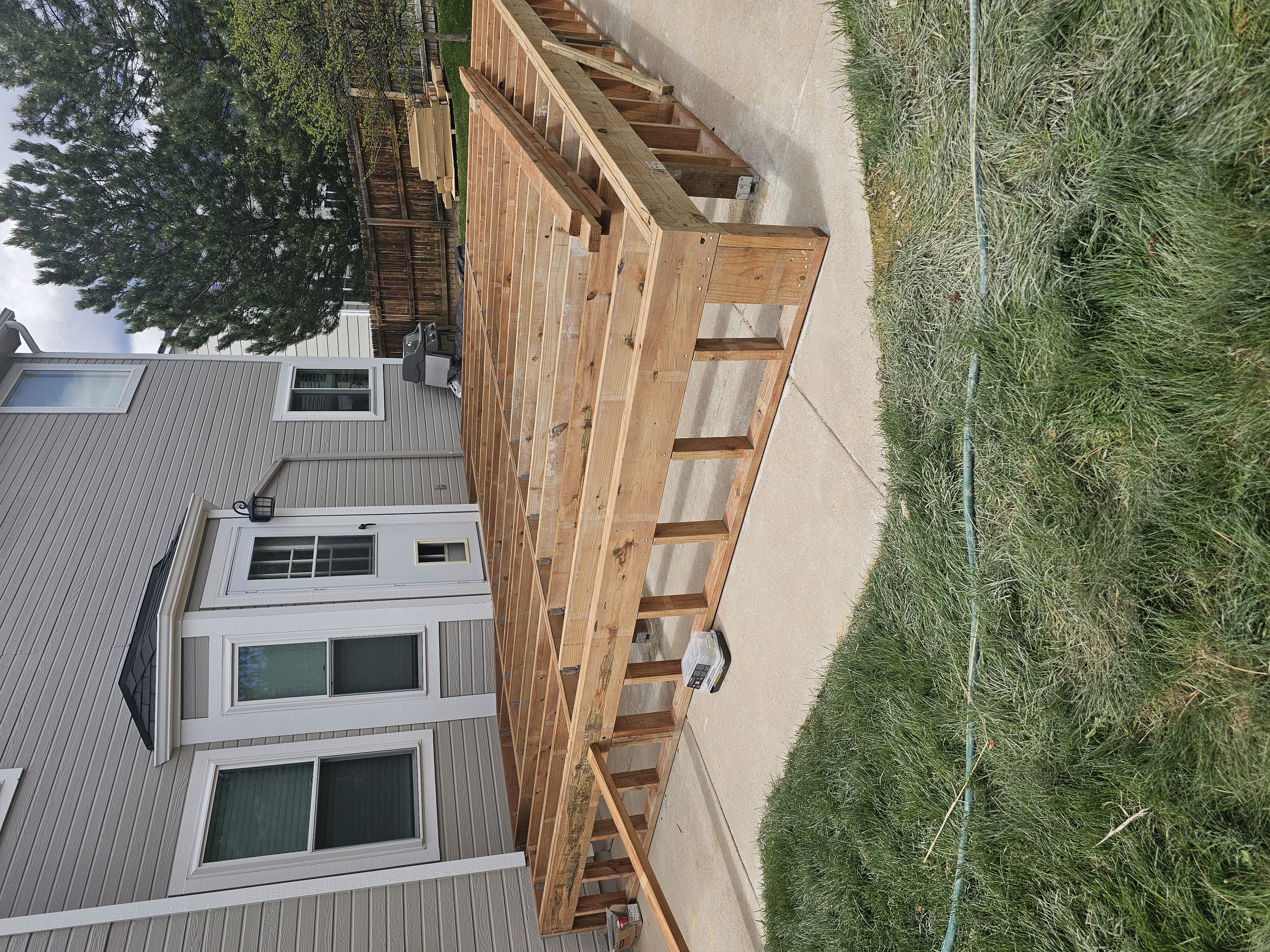 Deck framing and substructure installed by All Custom Deck