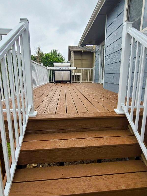 Custom deck built near 80817 in Fountain, Colorado
