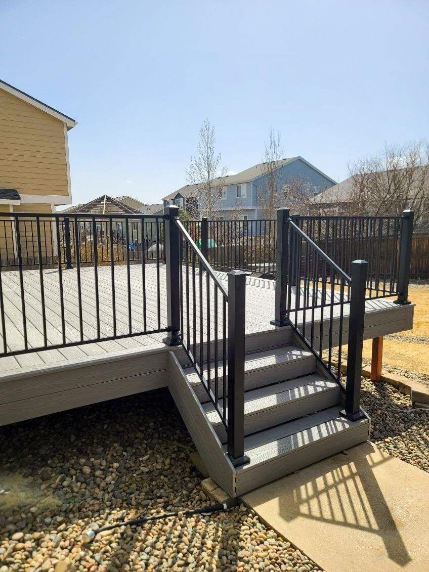 Custom deck project in Flying Horse